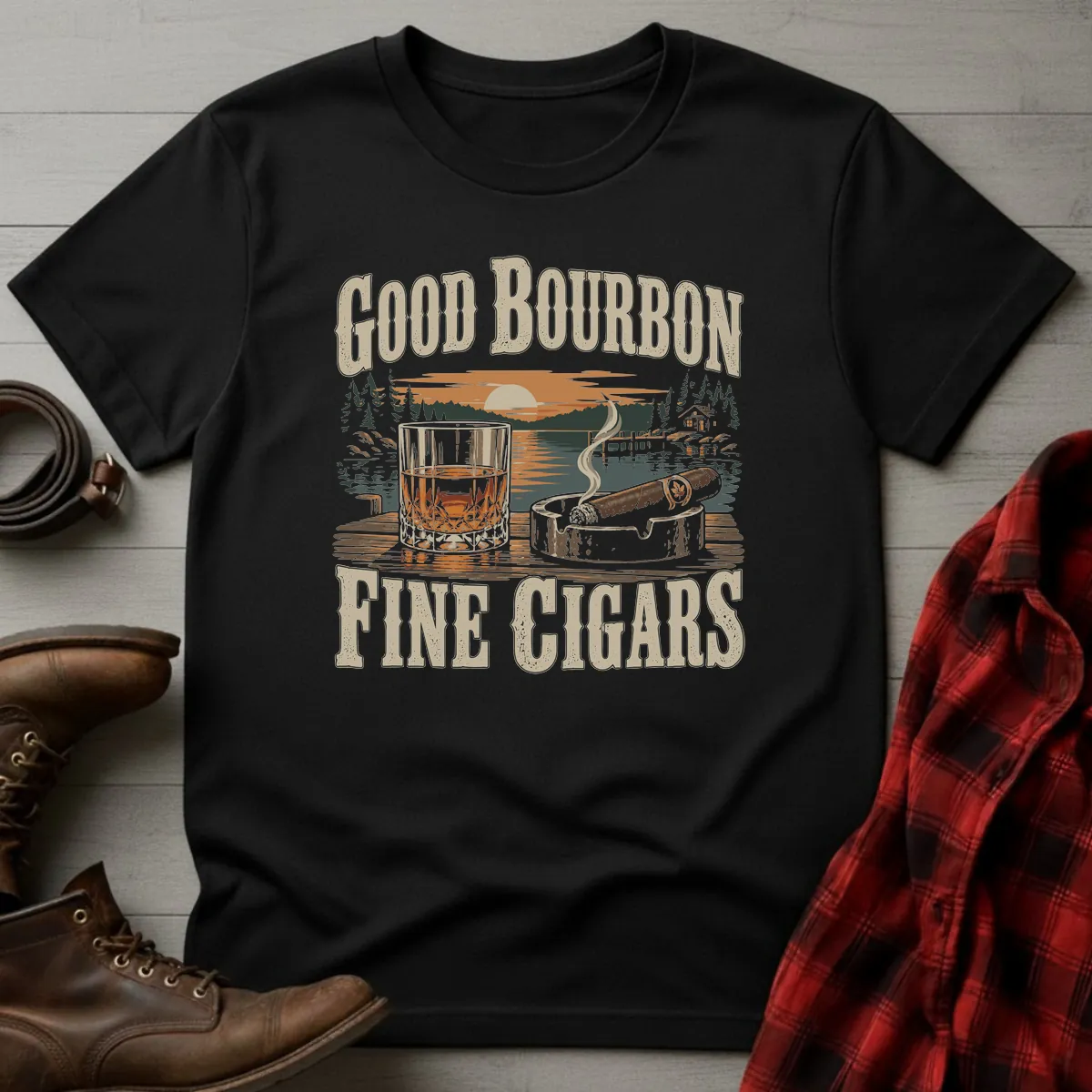 Good Bourbon Fine Cigars T-Shirt