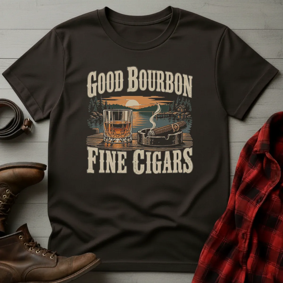 Good Bourbon Fine Cigars T-Shirt