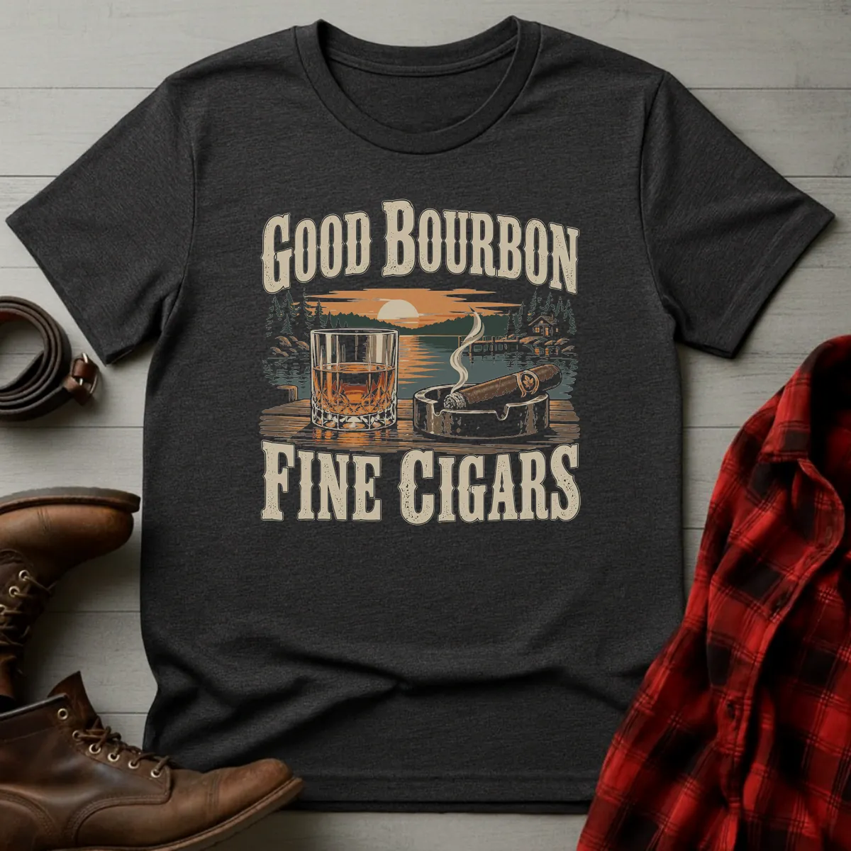 Good Bourbon Fine Cigars T-Shirt