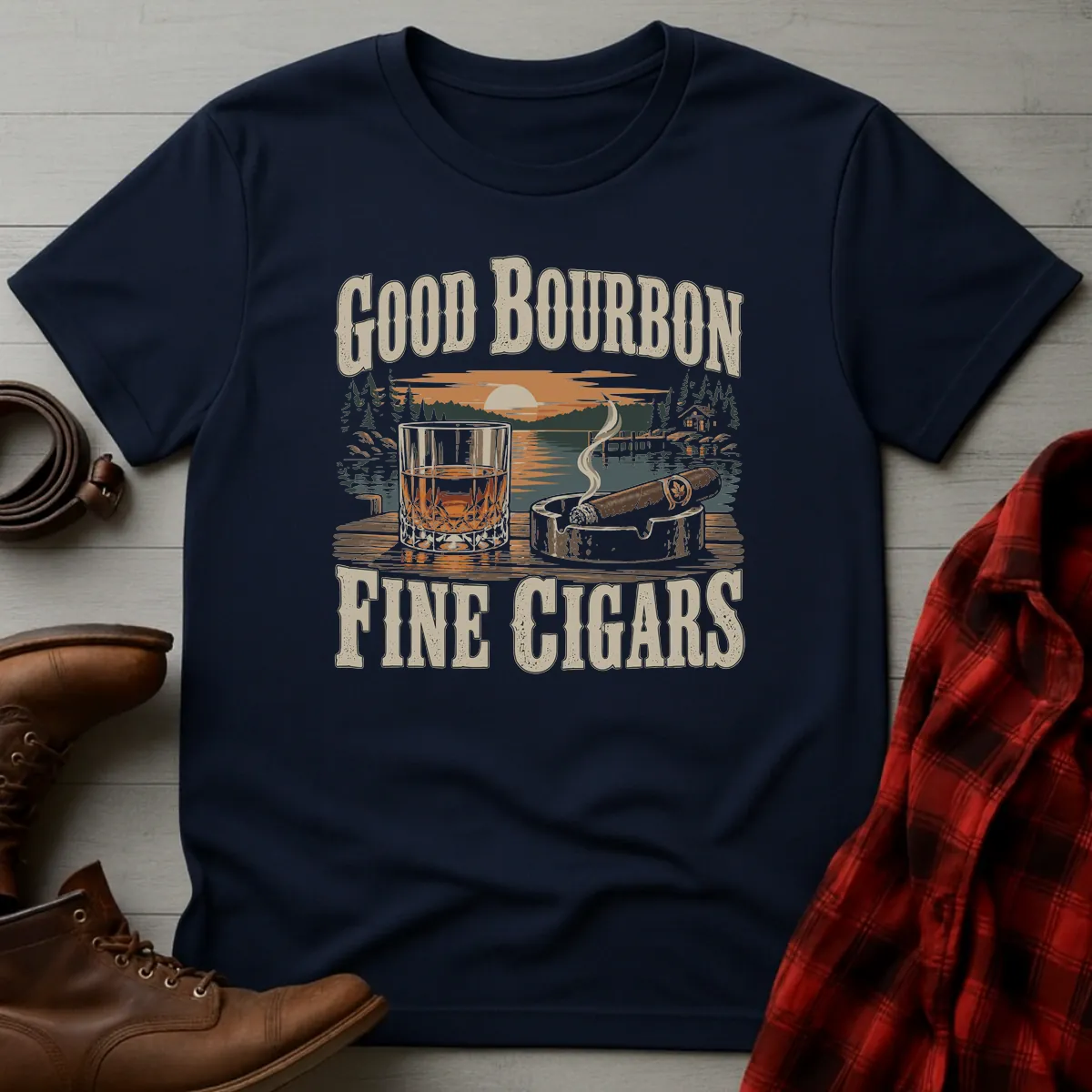Good Bourbon Fine Cigars T-Shirt