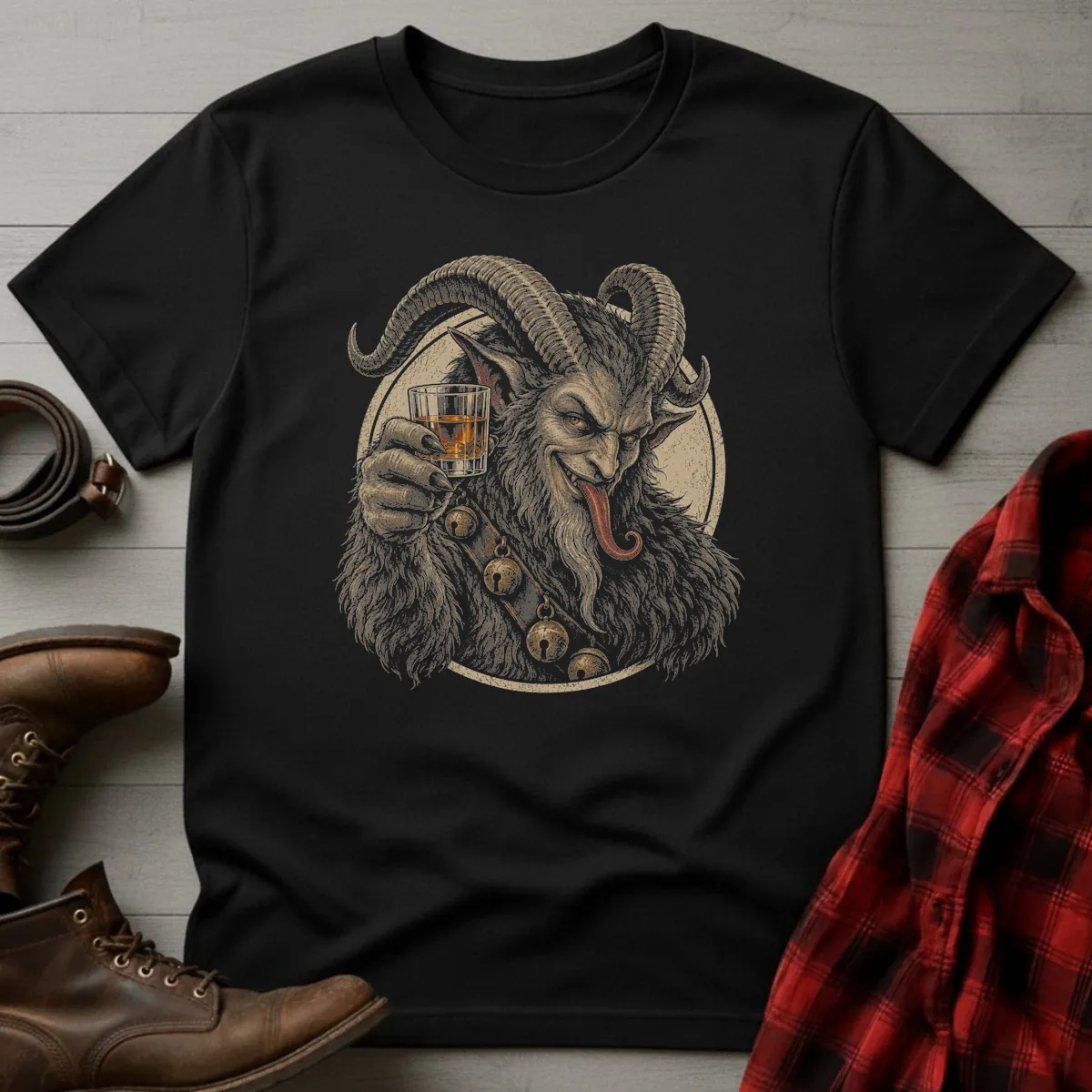 Krampus Whiskey Toast T-Shirt