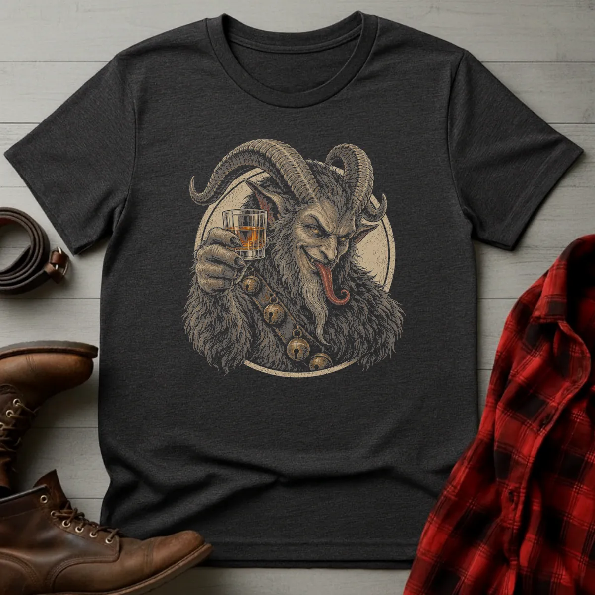 Krampus Whiskey Toast T-Shirt