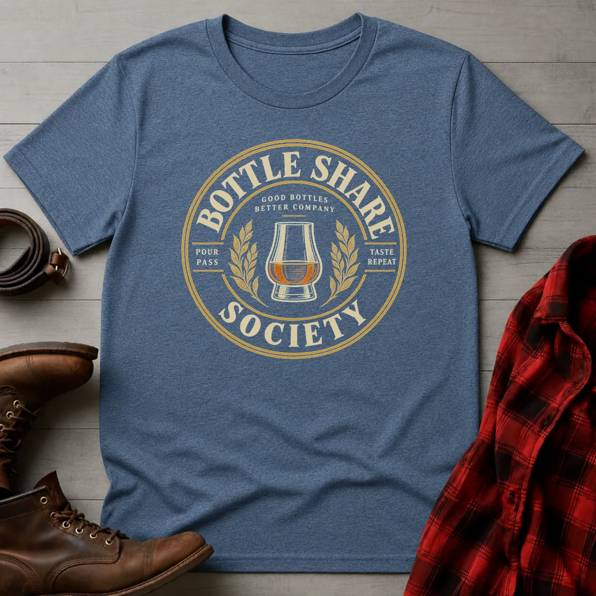 Bottle Share Society Whiskey T-Shirt