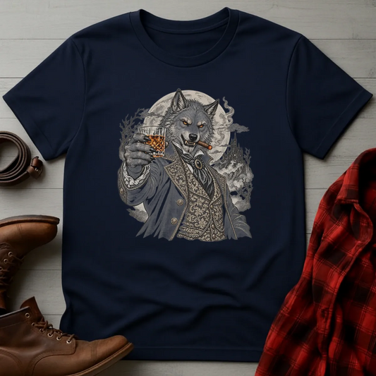 Werewolf Whiskey Toast & Cigar T-Shirt Navy / S