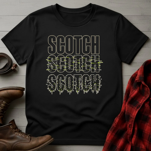 Scotch Glitch Distortion Whisky T-Shirt