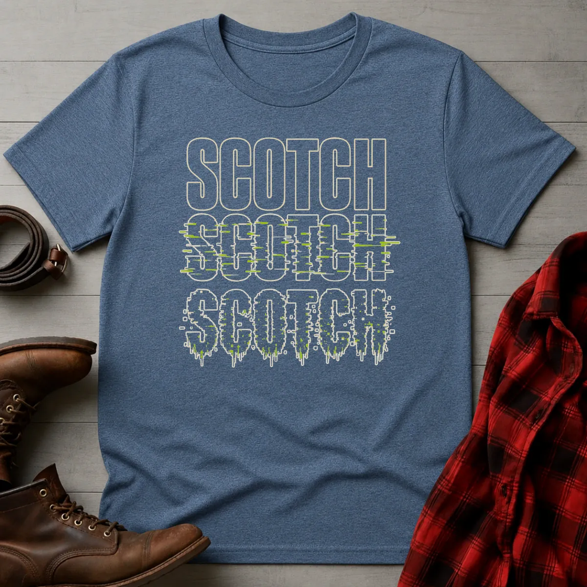 Scotch Glitch Distortion Whisky T-Shirt