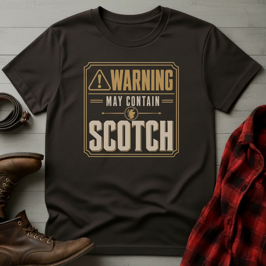Warning May Contain Scotch Whisky T-Shirt