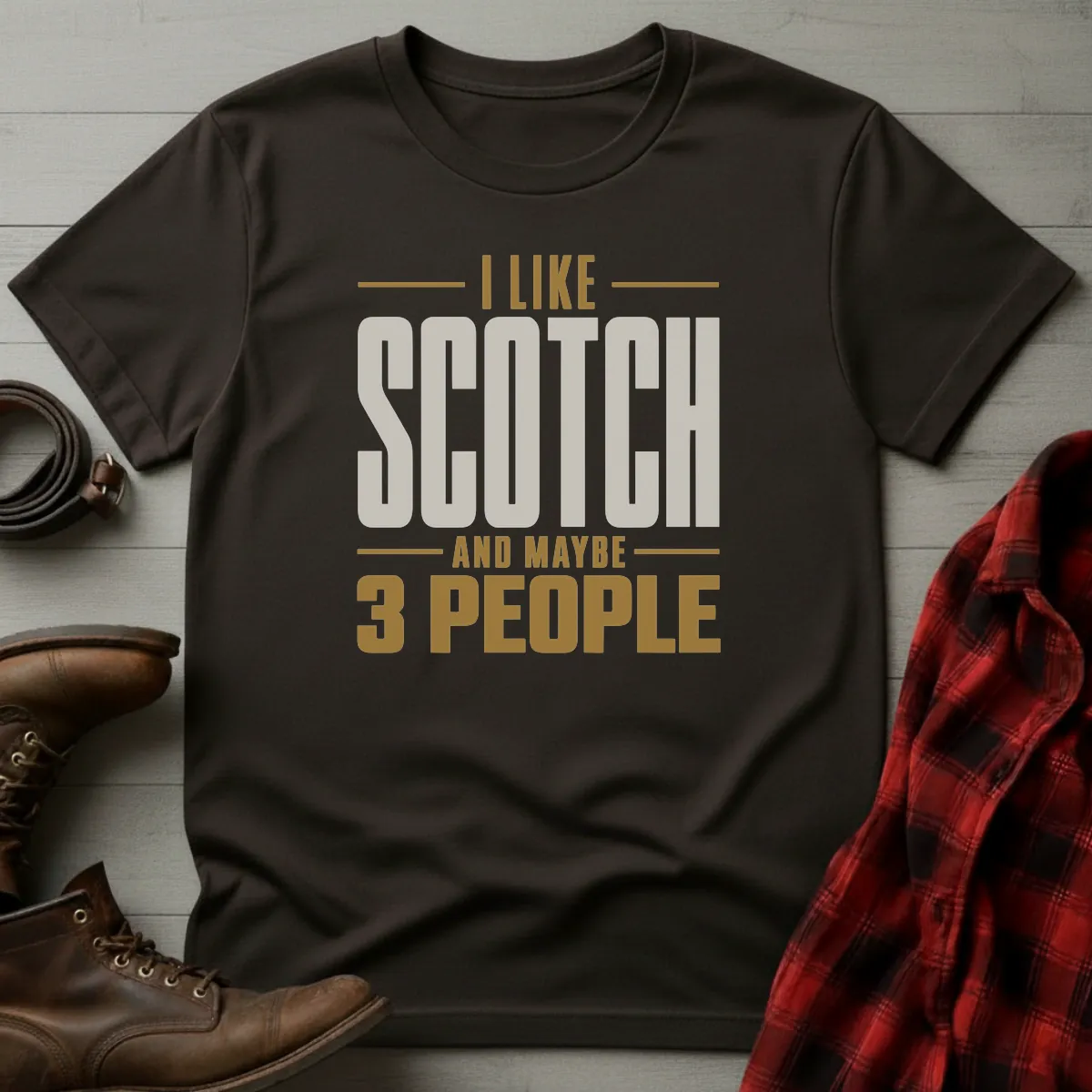 I Like Scotch and Maybe 3 People Whisky T-Shirt