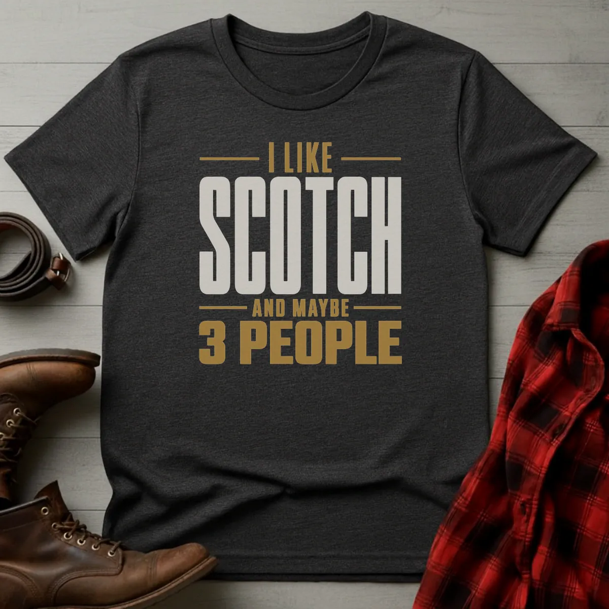 I Like Scotch and Maybe 3 People Whisky T-Shirt