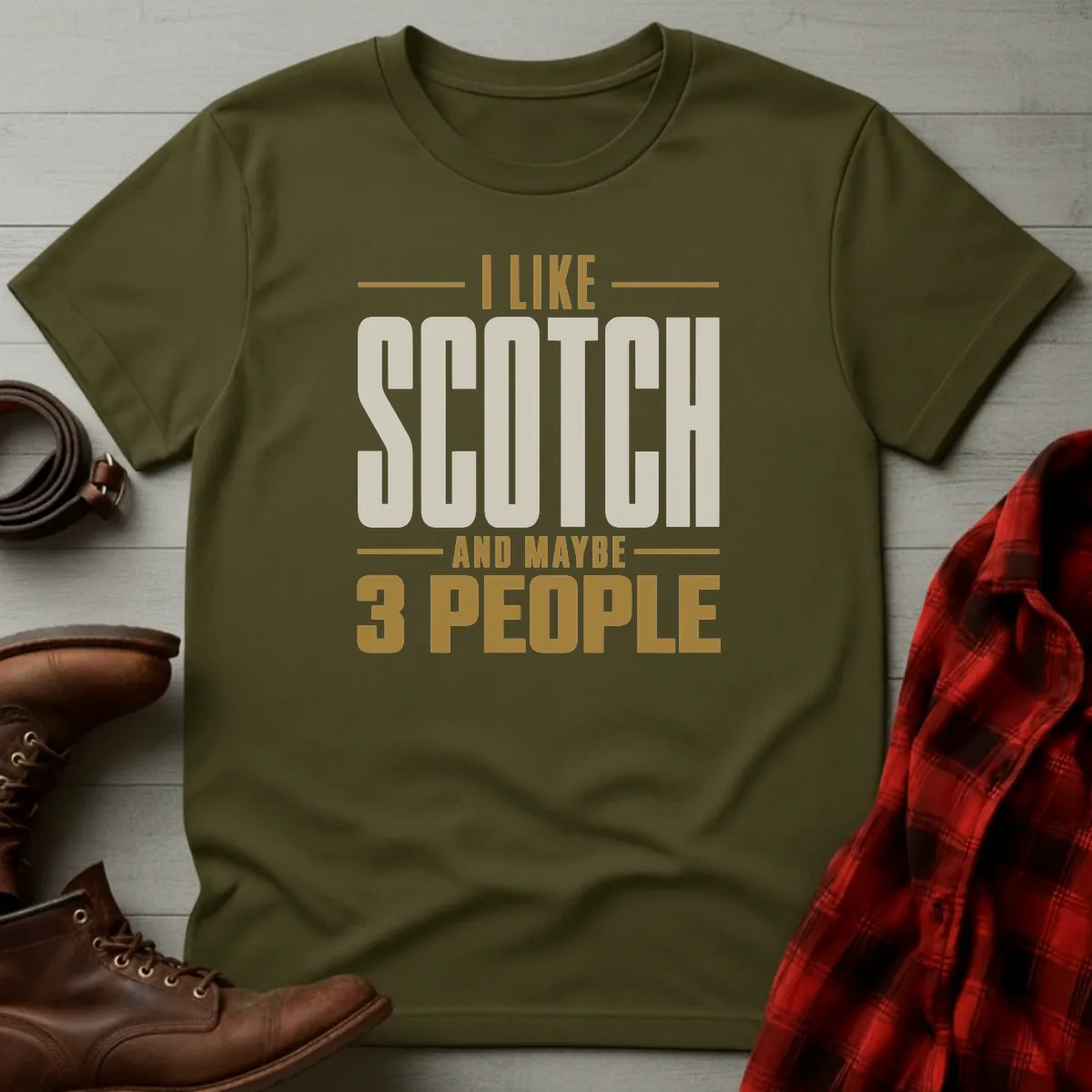 I Like Scotch and Maybe 3 People Whisky T-Shirt