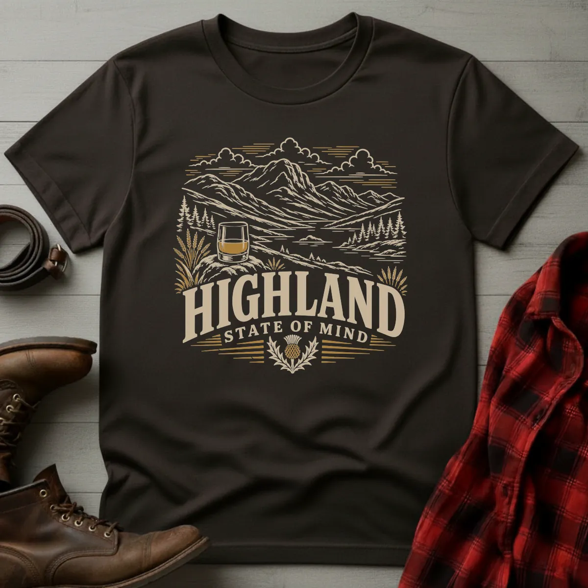 Highland State of Mind Scotch Whisky T-Shirt