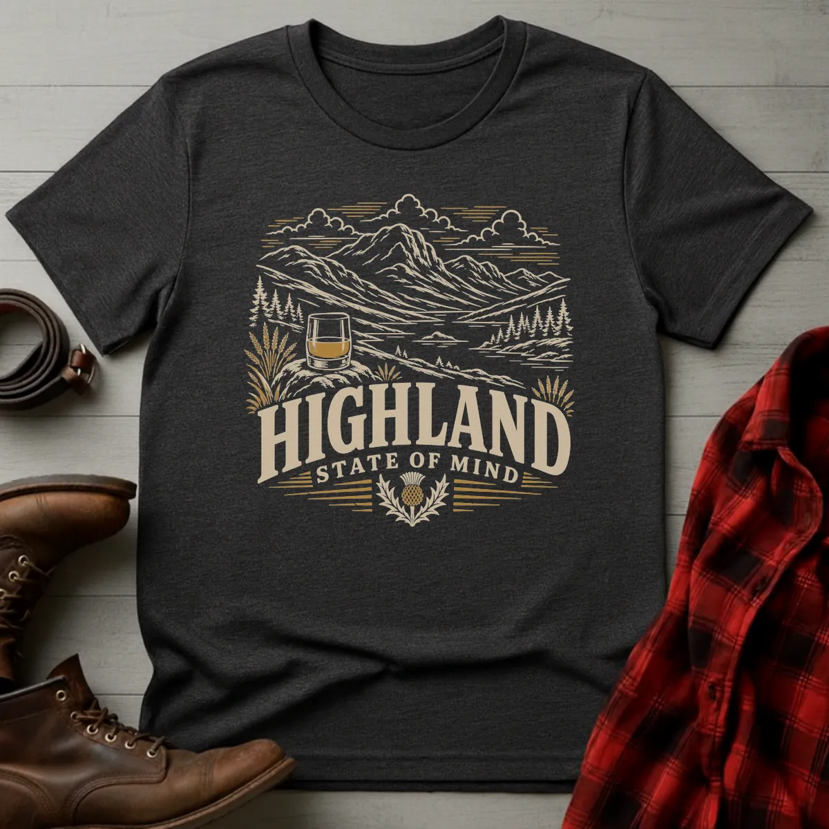 Highland State of Mind Scotch Whisky T-Shirt