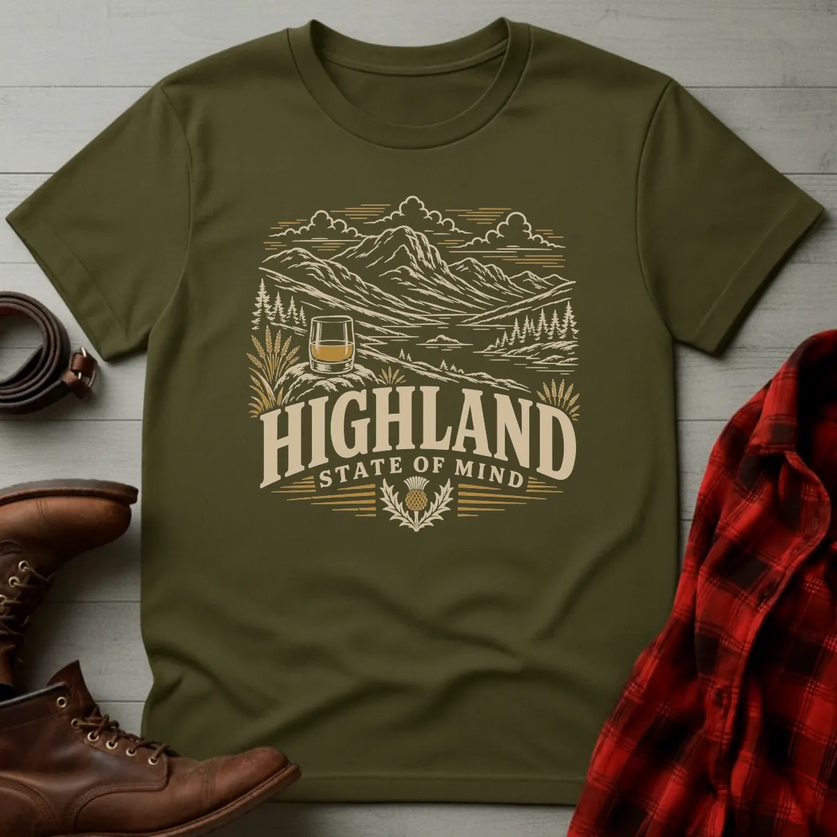Highland State of Mind Scotch Whisky T-Shirt