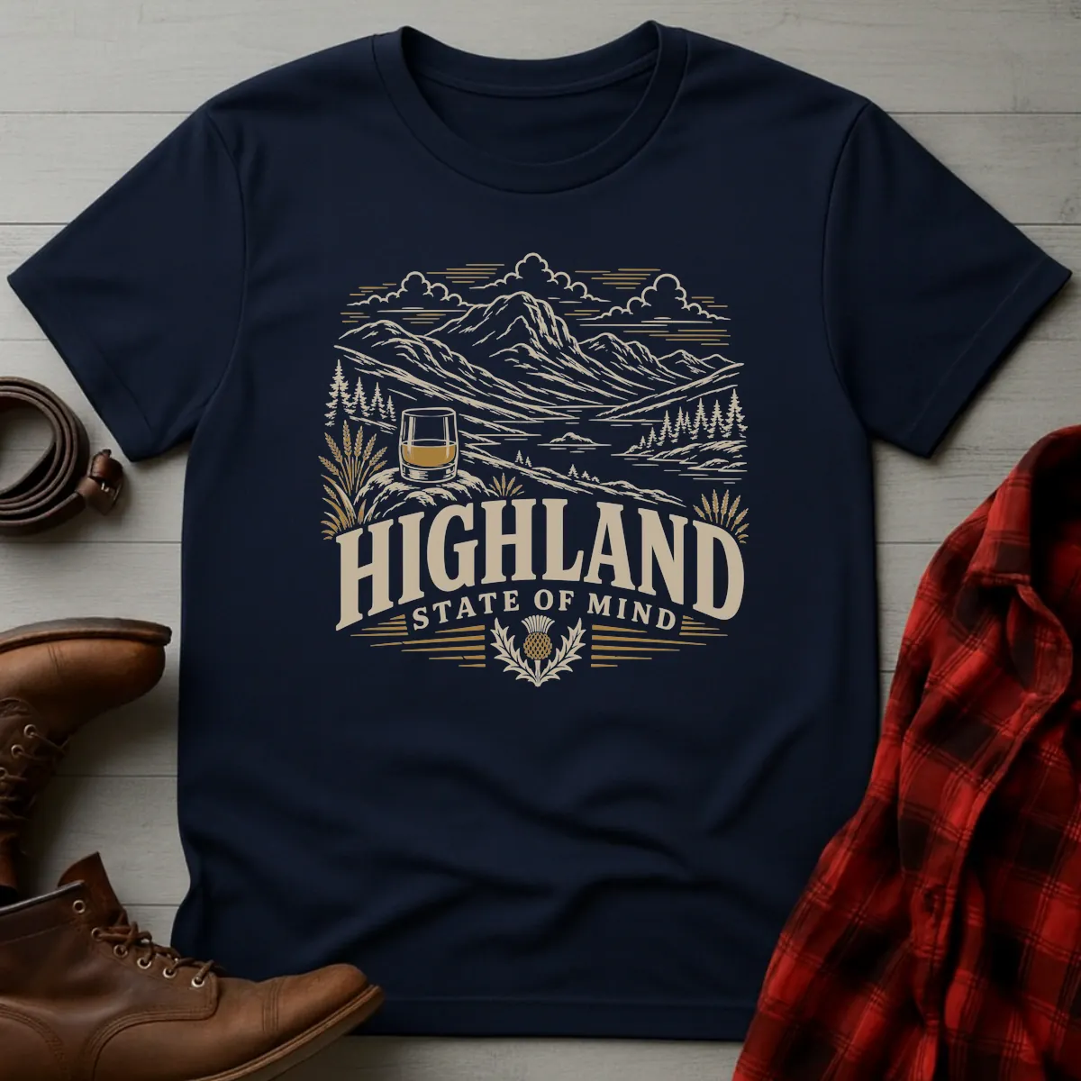 Highland State of Mind Scotch Whisky T-Shirt