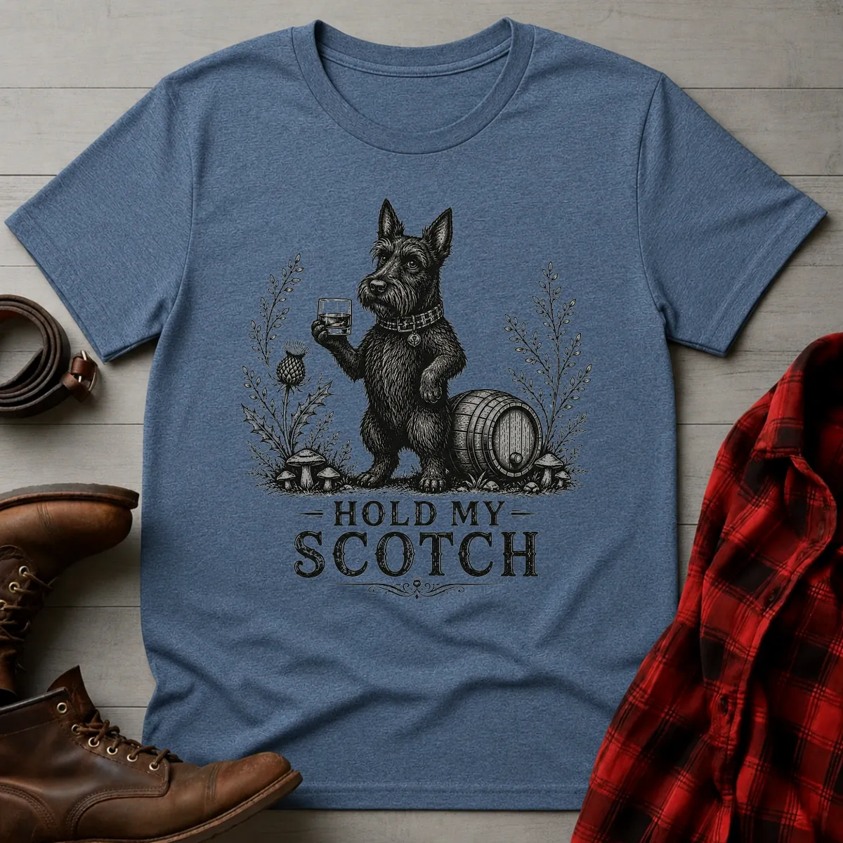 Hold My Scotch Scottish Terrier Whisky T-Shirt